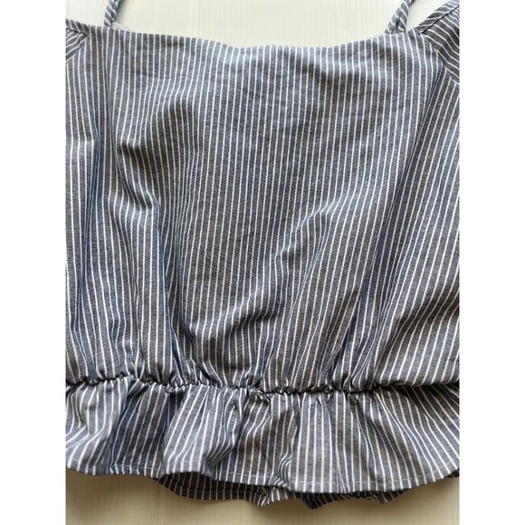 Nasty Gal Emory Park Cold Shoulder Top M Blue NWOT - Picture 4 of 11